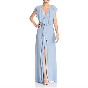 Blue BCBG Max Azria Evette Sleeveless Gown